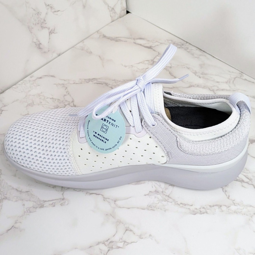 moshn Rhythm Orthotic Walking Athletic Shoe Lucent White Size 7 NEW IN BOX $170 - Picture 9 of 11